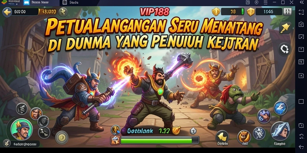 Screenshot gameplay VIP188 menunjukkan aksi petualangan yang mendebarkan.